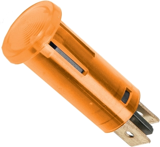 Orange indicator light 220 V