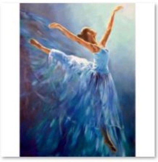 Диамантена мозайка (diamond painting) балерина 30 × 40 см