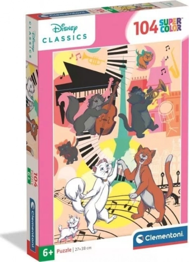 Clementoni пъзел Аристокотките 104 части