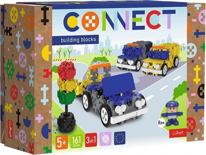 Конструктор Connect 3 в 1 – спасителни превозни средства, 161 части