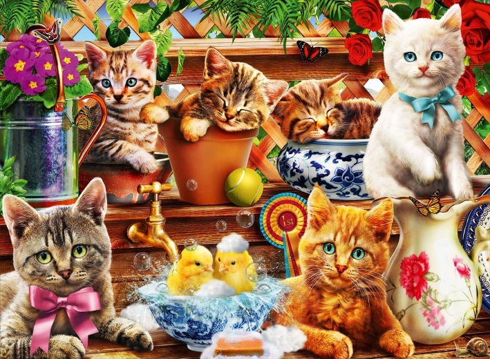 BLUEBIRD Puzzle Kittens in the Shed 3000 Pieces