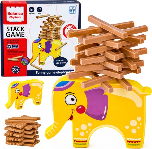 Balancing Elephant – dexterity game Stack Game build a tower (60 pieces)