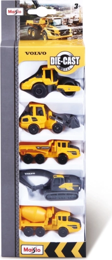 Maisto Volvo Construction Machines Car Set, 5 pcs