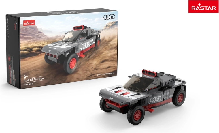 Audi RS Q e-tron car building set 1:30 grey Rastar - 1 piece