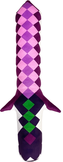 Fluffy Fighterz glowing plush sword Pixel pink