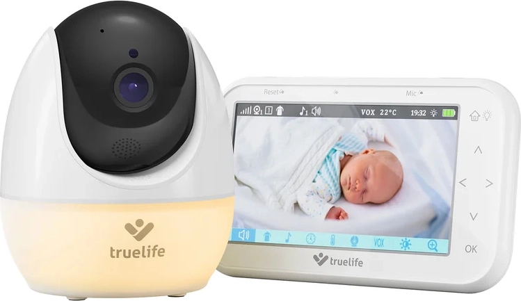 Видео бебефон TRUELIFE NannyCam R4 Pro с въртяща се камера и 4,3" IPS дисплей