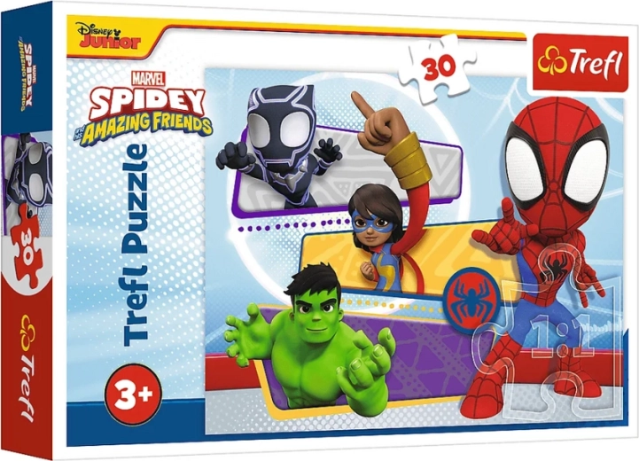 Пъзел 30 части – смелият Спайди – MARVEL – Trefl