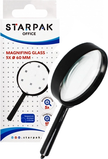 Black magnifying glass - 1 piece