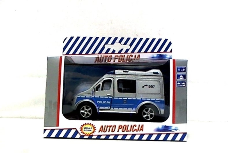 Police Van with Sound 11 cm