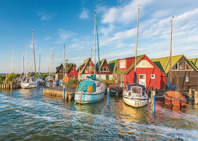 Puzzle Ravensburger Colorful Harbor in Germany 1000 pieces