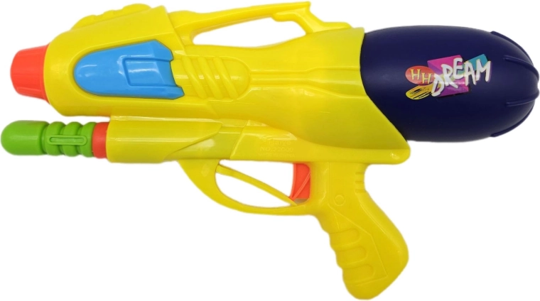 Water gun with pump 29 cm, yellow - 1 piece