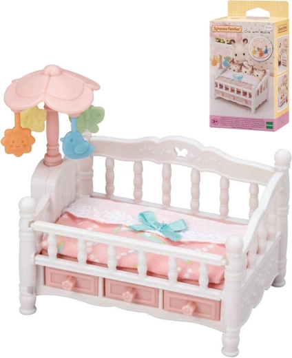 Sylvanian Families Triplets' Crib with Mobile