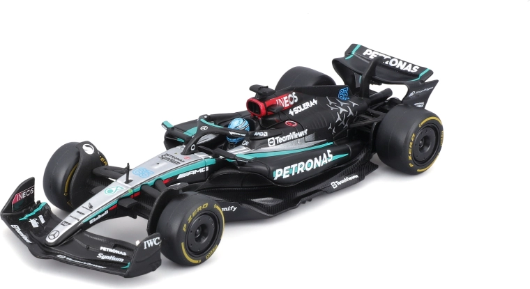 Bburago 1:43 формула MERCEDES‑AMG F1 W15 Джордж Ръсел в подаръчна кутия
