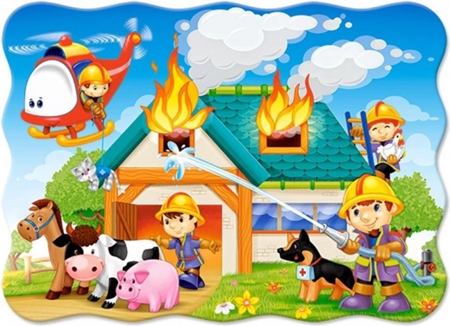 Puzzle Fire Station in Action 30 Pieces