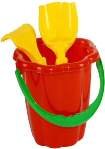 Sand set with bucket, shovel and rake