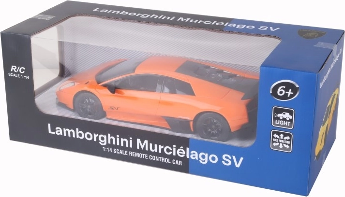 RC автомобил Lamborghini 1:14 оранжев/жълт