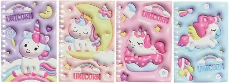 Unicorn notebook with pen
