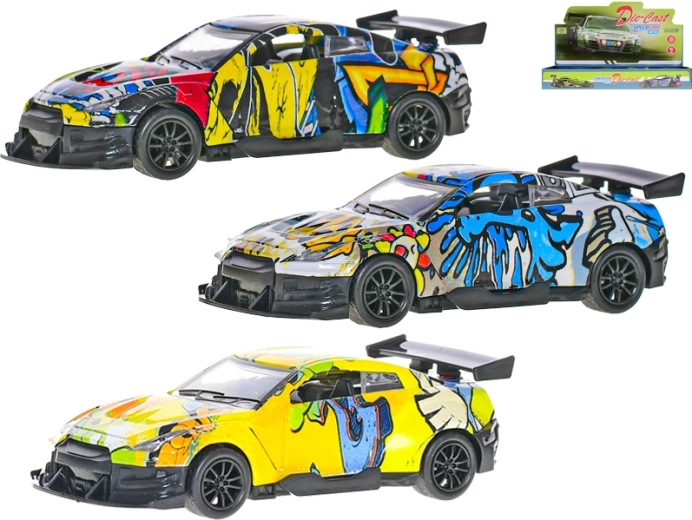 Metal sports car model 1:36 with pull-back action