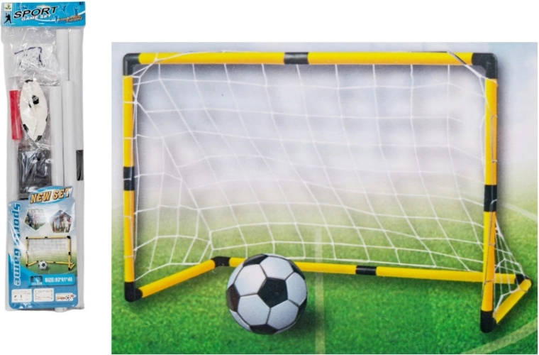 Kids’ soccer goal with net, ball and pump 92 × 61 × 48 cm