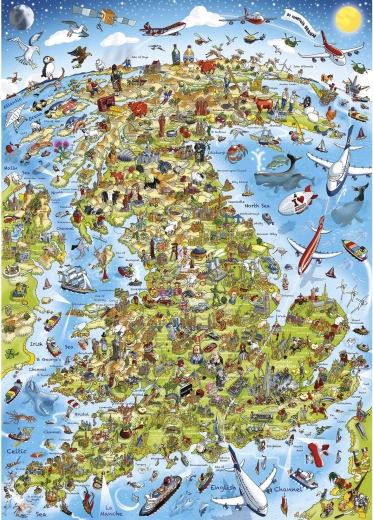 GIBSONS Puzzle The Best of Britain 1000 pieces