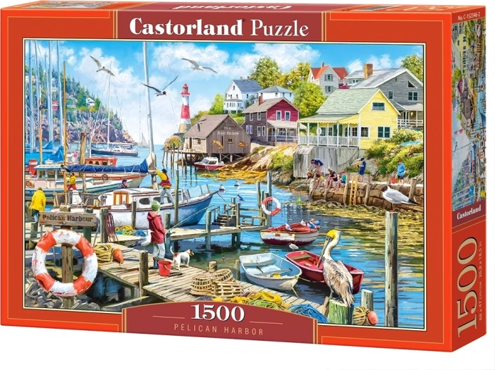 Castorland puzzle Harbour with Pelican, 1500 pieces