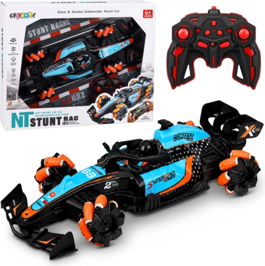 Stunt Racing RC Car 4WD 1:10 with Smoke Effect and 360° Spin