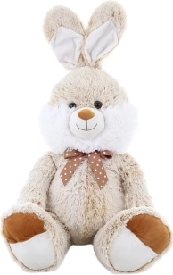 Plush Sitting Bunny with a Bow 100 cm