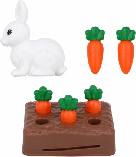 Bunny and carrots for caring play