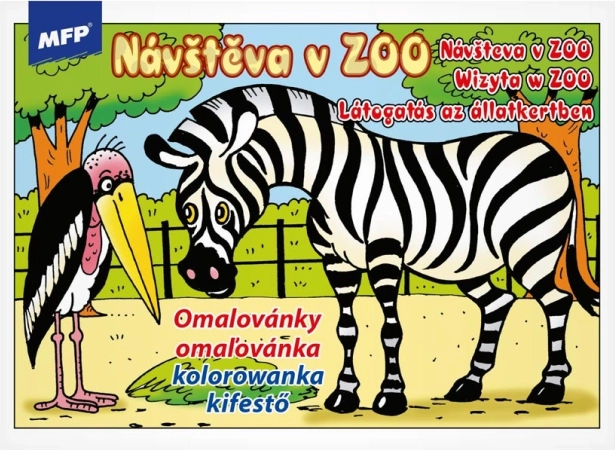 Children's Coloring Book Visit to the Zoo