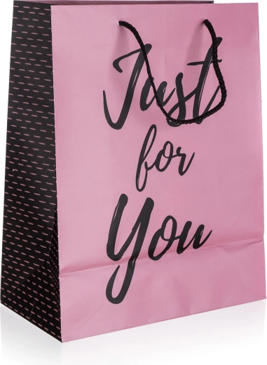 Gift Bag Just For You Pink M 18 × 22 × 10 cm