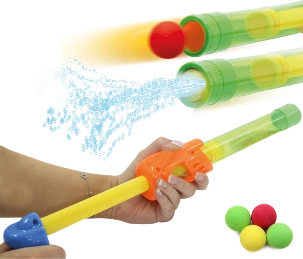 McFizz Mc Fizz 2в1 воден пистолет и изстрелвач на меки топчета (зелен)