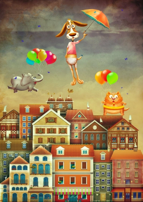 ENJOY Puzzle Over the City – 1000 Pieces