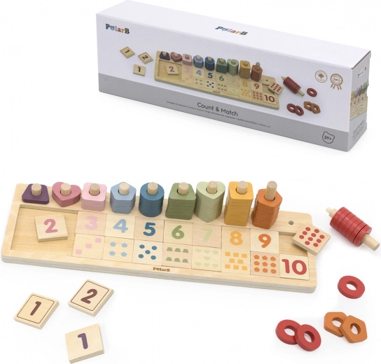 Дървено сметало и играчка за сортиране Montessori от PolarB
