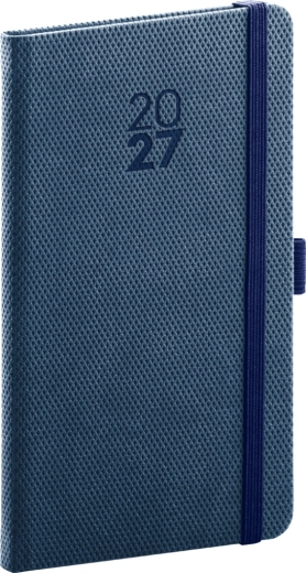 Notique pocket diary Diamante 2027 blue 9 × 15.5 cm