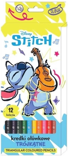 Цветни пастели Lilo and Stitch – 12 бр.
