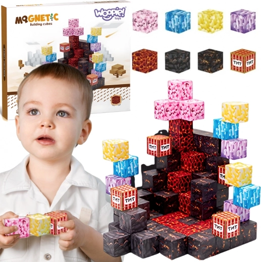 3D Магнитна строителна игра - 74 бр.