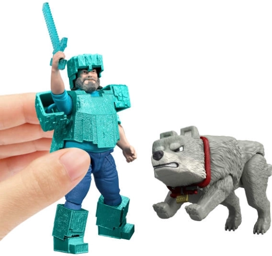 Две емблематични фигури от Minecraft