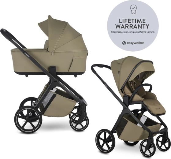 Easywalker Zoey Go combination stroller moss green