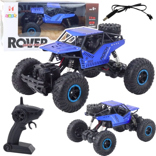 Офроуд кола с дистанционно управление RC 2,4 GHz 1:16 синя