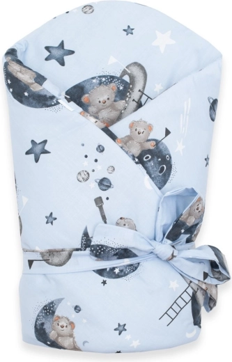 New Baby baby swaddle blanket Bear in Space 80 × 80 cm