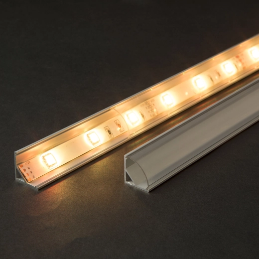 Transparent cover for aluminum LED profile 1 m