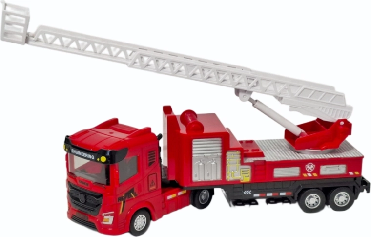 Fire Truck with Movable Ladder