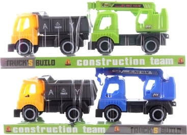 Construction Vehicle Set with Loader and Crane