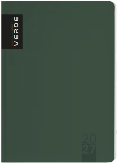 Седмичен тефтер A5 Verde 2027 зелен