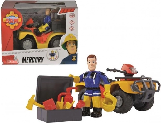 Mercury quad bike with figure – Fireman Sam