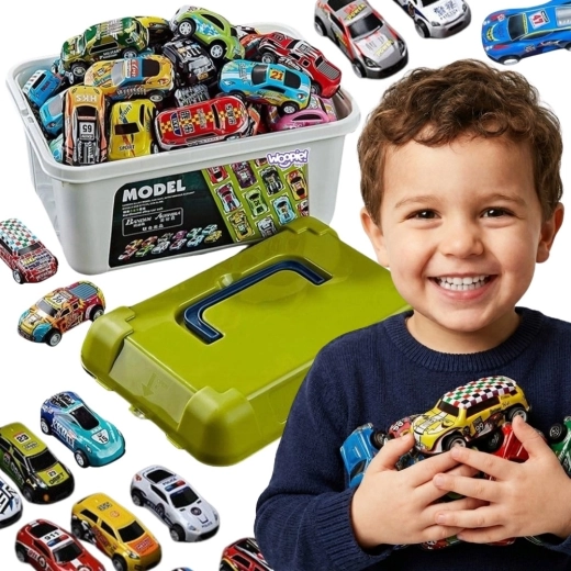 WOOPIE racing car set with play mat - 30 pieces