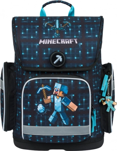 Ученическа раница Baagl Ergo Minecraft Blue Axe