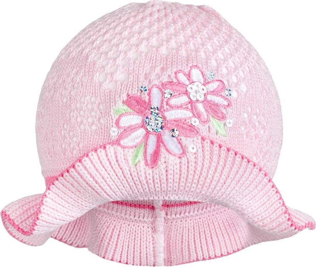 Плетена шапчица New Baby розова 3–4 години