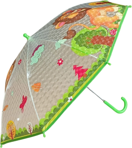 Children's umbrella with lion motif