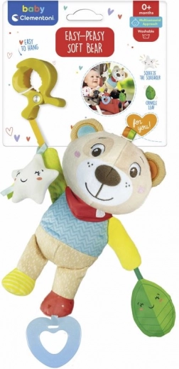 Плюшено мече с клип Clementoni Baby